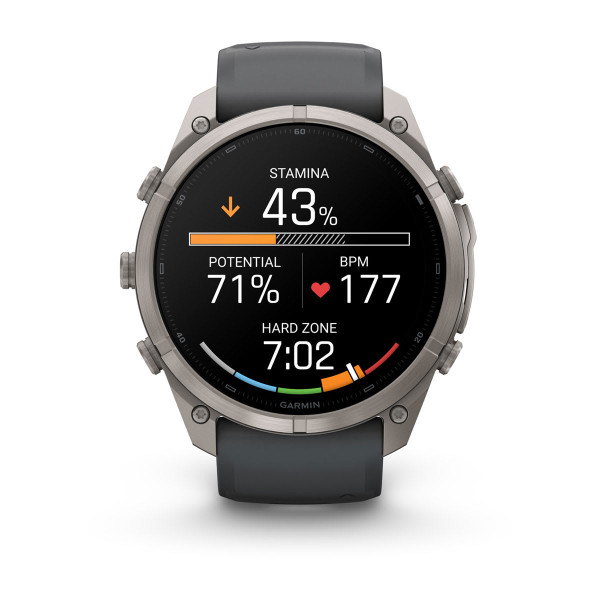 Garmin Fenix 9 Pro Titanium с Graphite/Black силиконова каишка 010-04337-26
