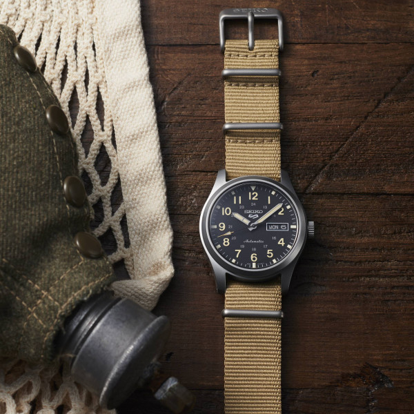мъжки часовник seiko srpg35k1 текстилна каишка
