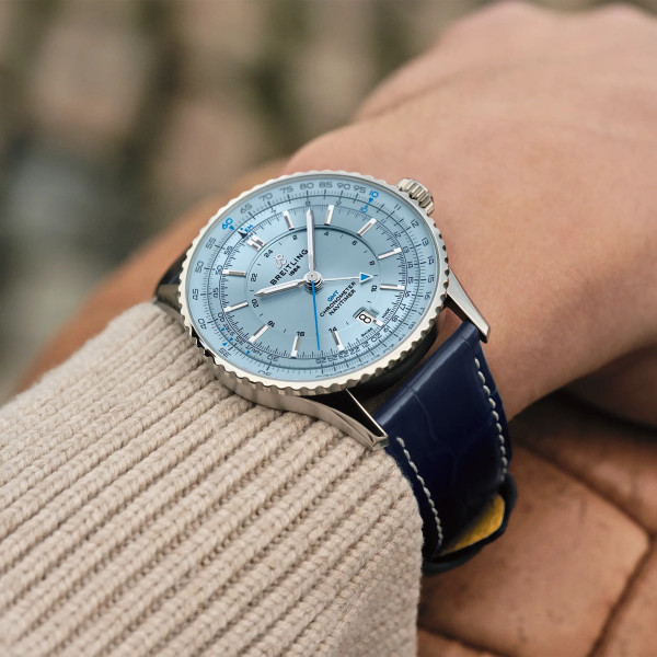 Мъжки часовник Breitling Navitimer GMT 41 A32310171C1P1 с функция втора часова зона – classicwatches.bg