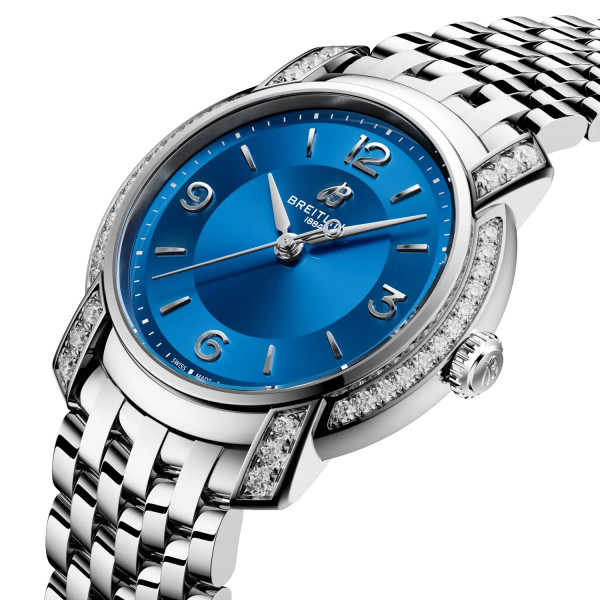 часовник BREITLING Lady Premier кварц A77330671C1A1 с корпус от стомана и диаманти – classicwatches.bg