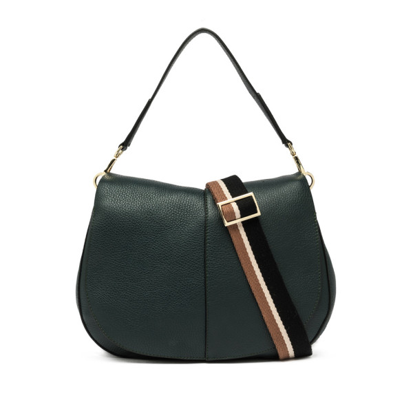 ДАМСКА ЧАНТА ЕСТЕСТВЕНА КОЖА- РЪЧНА ИЗРАБОТКА GIANNI CHARINI 6037/DEEP GREEN
