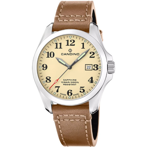 Candino C4785/1 мъжки часовник Field с бежов циферблат – classicwatches.bg