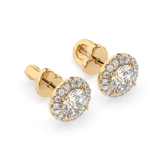 Cara обеци с диаманти 1.00+0.19 ct GIA сертификат K102-10095Y