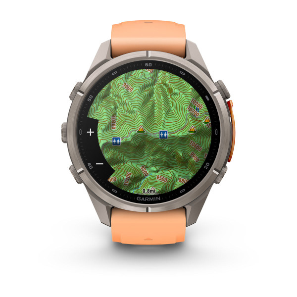 Garmin Fenix 9 Pro inReach Titanium със Shell Pink/Autumn Orange силиконова каишка 010-04335-01