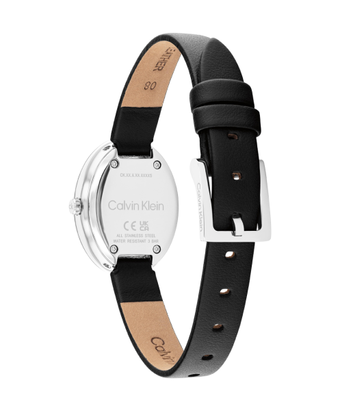 calvin klein 25100145 овален корпус черен циферблат classicwatches.bg