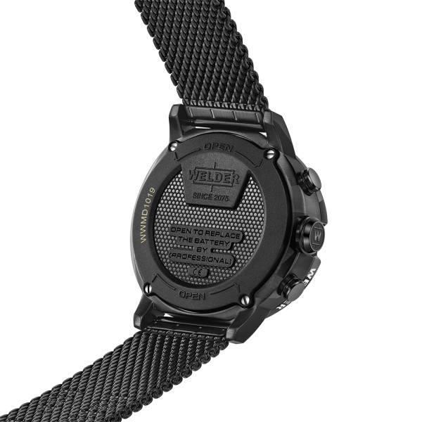 часовник welder двойно време дата функция черен модел classicwatches.bg