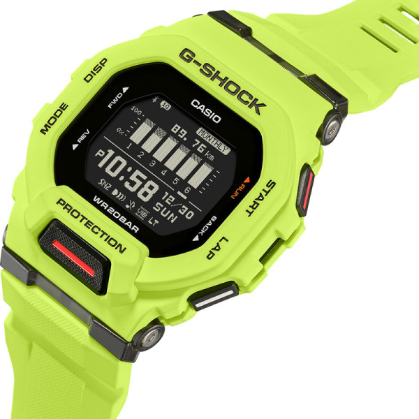 Часовник Casio G-Shock GBD-200-9ER спортен дигитален модел с Bluetooth и фитнес функции – оригинален от ClassicWatches.bg