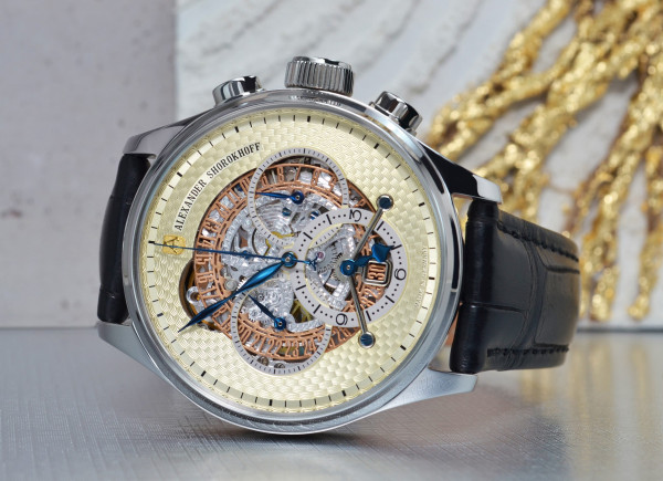 ALEXANDER SHOROKHOFF CHRONO REGULATOR MANUAL 43.5MM MEN'S WATCH LIMITED EDITION 68PIECES AS.CR02-2