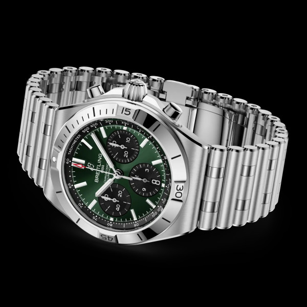 часовник breitling chronomat automatic chronograph 42 мм green dial classicwatches.bg