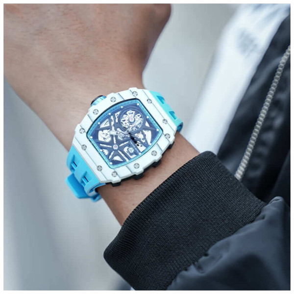 TSAR BOMBA Elemental Carbon Fiber White Blue TB8209CF-06