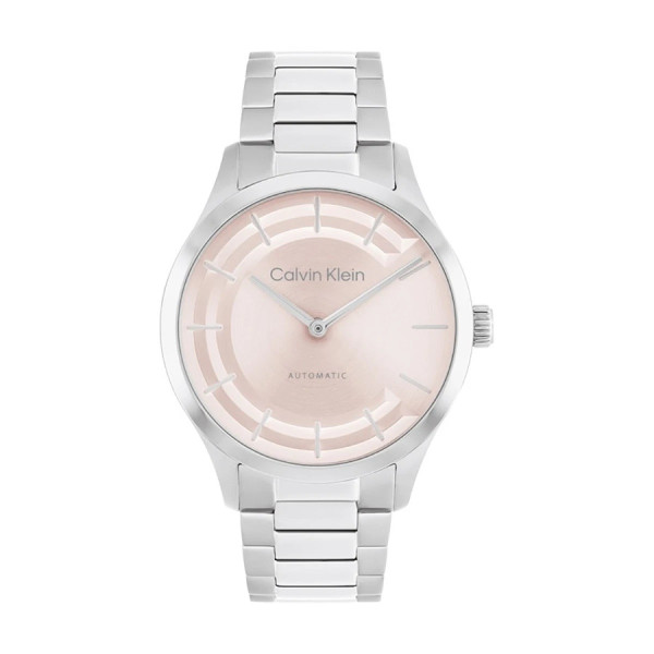 Calvin Klein 25100102 дамски автоматичен часовник Iconic розов циферблат ClassicWatches.bg

