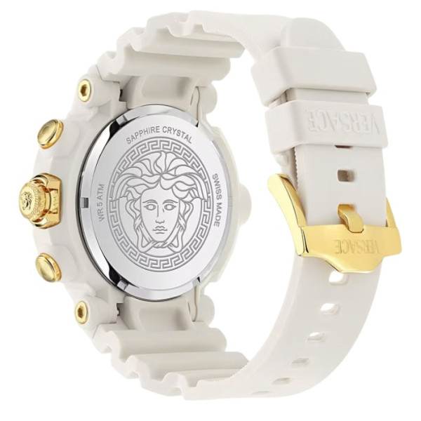 Versace VE0L00225 унисекс часовник с бял циферблат – classicwatches.bg