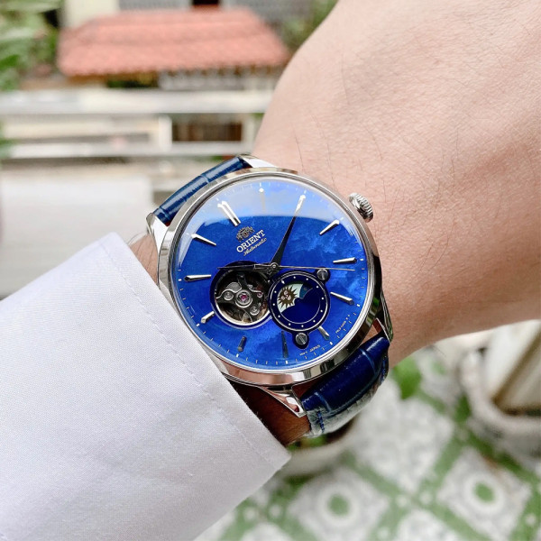 часовник Orient RA AS0103A мъжки автоматичен sun and moon индикатор classicwatches.bg