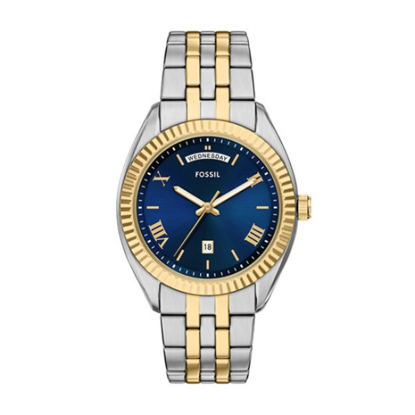 часовник fossil fs6141 мъжки син циферблат цветна верижка classicwatches.bg