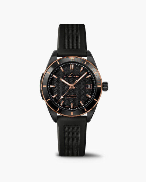 Часовник NORQAIN Adventure Sport 37mm N1800.08B02.B01 с черен циферблат и червено злато – classicwatches.bg