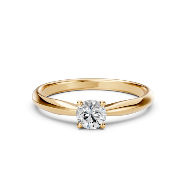 Cara пръстен с диамант 0.40 ct GIA сертификат – ЗЛАТНО БИЖУ 14К K101-10021Y(4.7)/14K