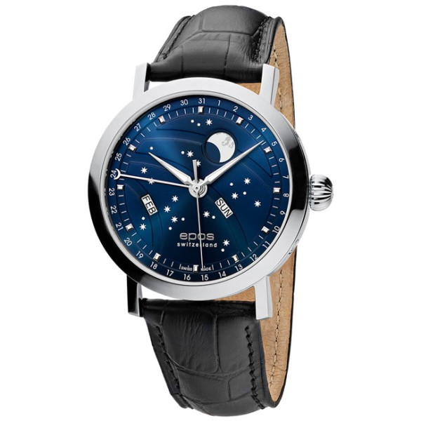 EPOS 3440.322.20.16.25 автоматичен Big Moon със син циферблат – classicwatches.bg