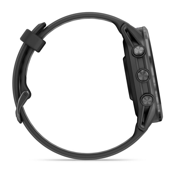 Garmin Forerunner 970 Carbon Grey DLC Titanium с Black корпус и Black/Translucent Whitestone каишка 010-02969-10