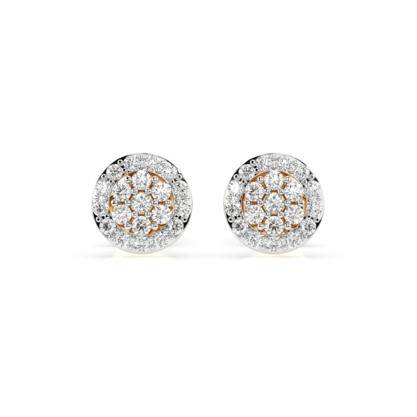Cara обеци с диаманти 0.16+0.14 ct – ЗЛАТНО БИЖУ 14К K102-10072Y/14K