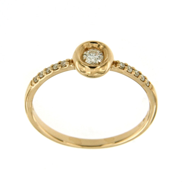 Cara Diamanti златен пръстен с диаманти AA0598W/0.09ctsSI/H