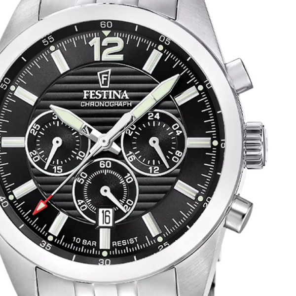 Festina F20742/3 мъжки хронограф с черен циферблат – classicwatches.bg