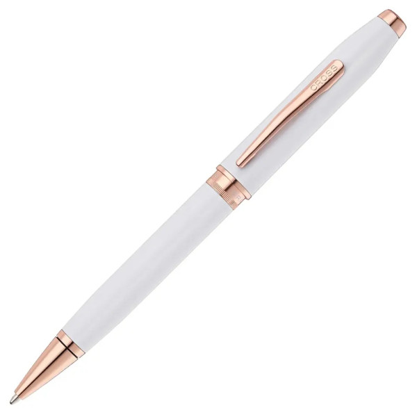 Cross Foundry - Pearl White Lacquer with Rose Gold химикалка