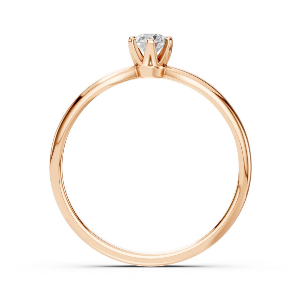 Cara пръстен с диамант 0.20 ct – ЗЛАТНО БИЖУ 14К K101-10040R(3.7)/14K