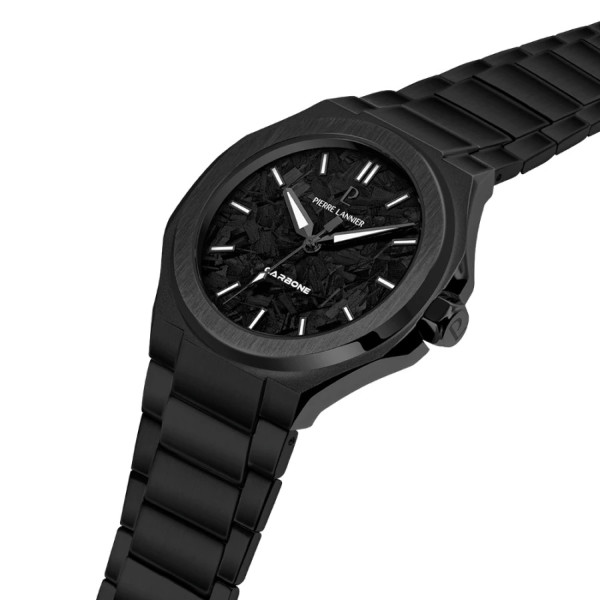 pierre lannier 202k489 мъжки часовник с карбонова текстура classicwatches.bg