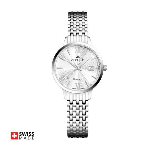 часовник Appella L50012.5163DQ дамски модел сребрист корпус classicwatches.bg