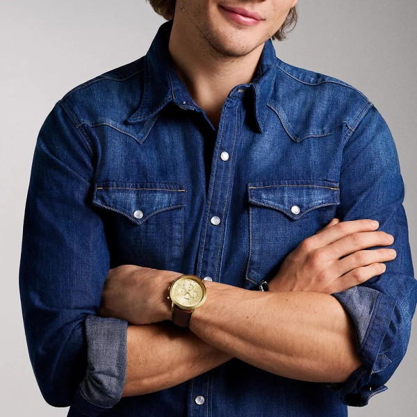 fossil fs6113 елегантен мъжки часовник класически дизайн classicwatches.bg