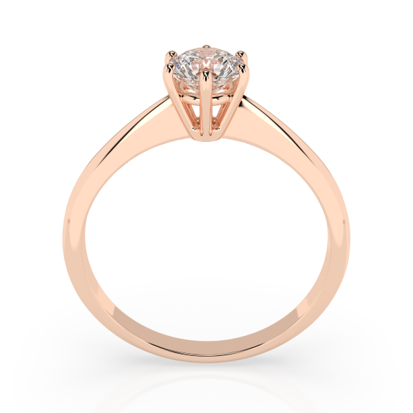 годежен пръстен cara 101-10027 gia диамант 0.5 ct розово злато изчистен дизайн classicwatches.bg
