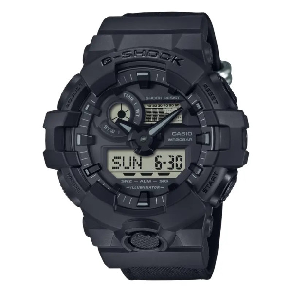 Casio G-SHOCK GA-700BCE-1AER мъжки часовник с Cordura® каишка – оригинален от ClassicWatches.bg