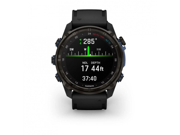GARMIN Descent™ Mk3i - 51мм Carbon grey DLC титан с черна силиконова каишка