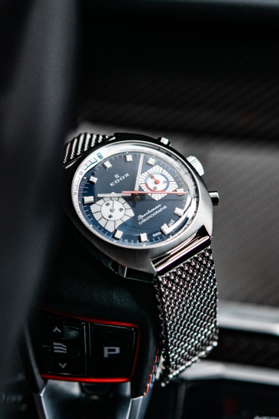 EDOX SPORTSMAN CHRONOGRAPHE AUTOMATIC LIMITED EDITION 41MM 08202 3BU BUIN