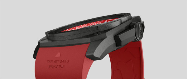 часовник aviator m.2.30.5.215.6 с червена гумена каишка ClassicWatches.bg
