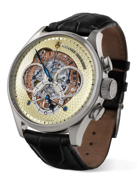 ALEXANDER SHOROKHOFF CHRONO REGULATOR MANUAL 43.5MM MEN'S WATCH LIMITED EDITION 68PIECES AS.CR02-2
