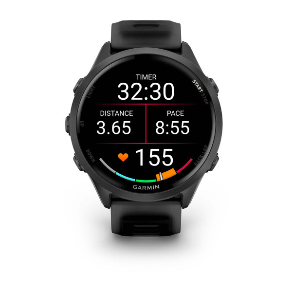 Garmin Forerunner 570 Slate Grey Aluminium с Translucent Black/Black каишка 010-02971-00