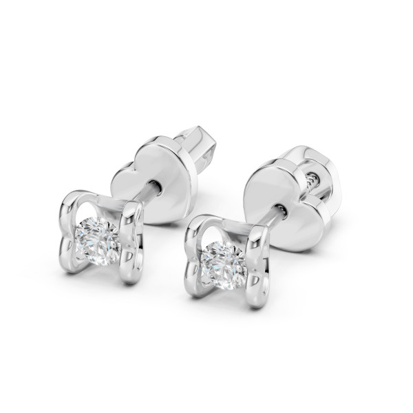 обеци Cara модел 102-10013/2(3.0) луксозно злато и диаманти classicwatches.bg
