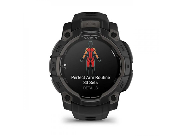 GARMIN INSTINCT 3 AMOLED 45ММ BLACK С BLACK КАИШКА 010-02936-00