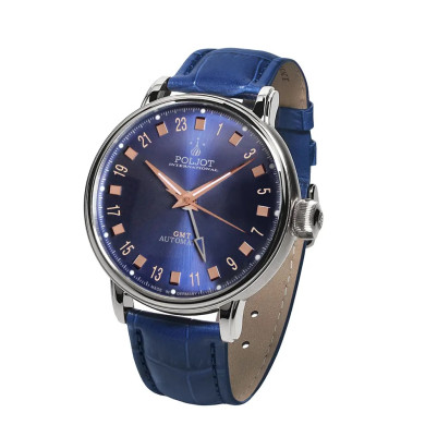 Часовник POLJOT INTERNATIONAL JAROS GMT 42MM 34NH.4200114