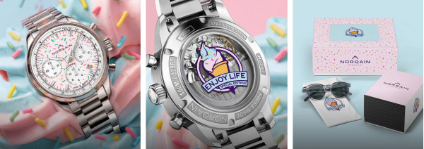 часовник norqain freedom sprinkles уникален цветен часовник classicwatches.bg