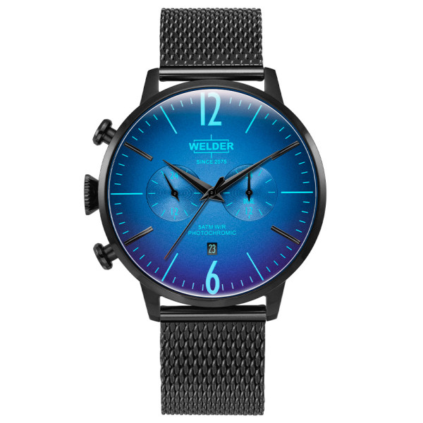 часовник welder moody wwrc1006 черен корпус мрежеста верижка classicwatches.bg