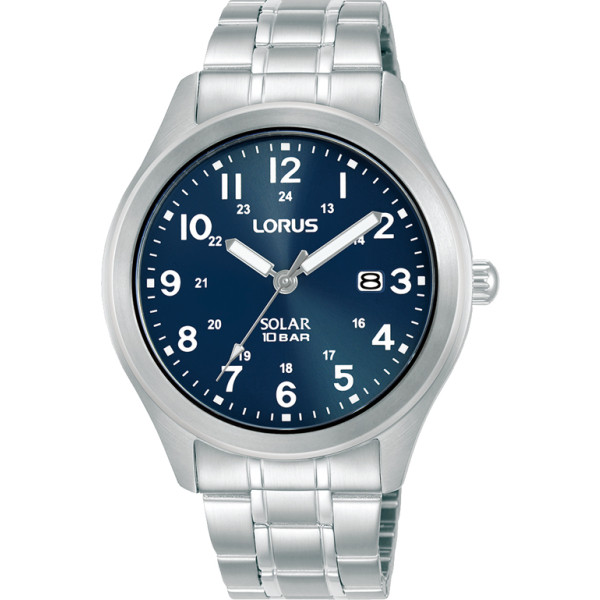 Lorus RX387AX9 мъжки соларен часовник с тъмносин циферблат – ClassicWatches.bg