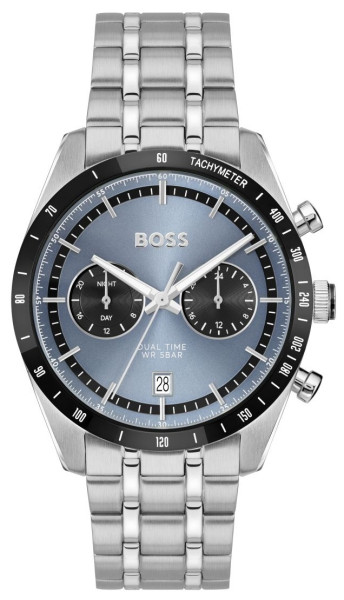 HUGO BOSS 1514286 мъжки спортно-елегантен часовник със светлосин циферблат – classicwatches.bg
