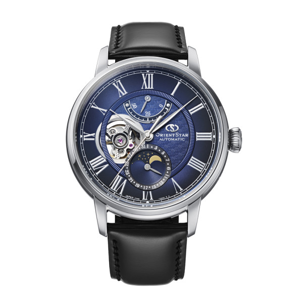 Orient Star RE-BT0006L часовник с индикатор за резерв и полускелетен циферблат ClassicWatches.bg