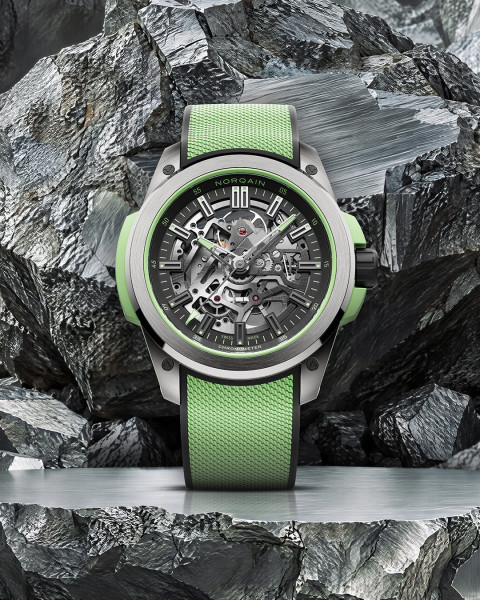 Norqain Wild One Skeleton Titanium Mint Green N3000.26T01.B01