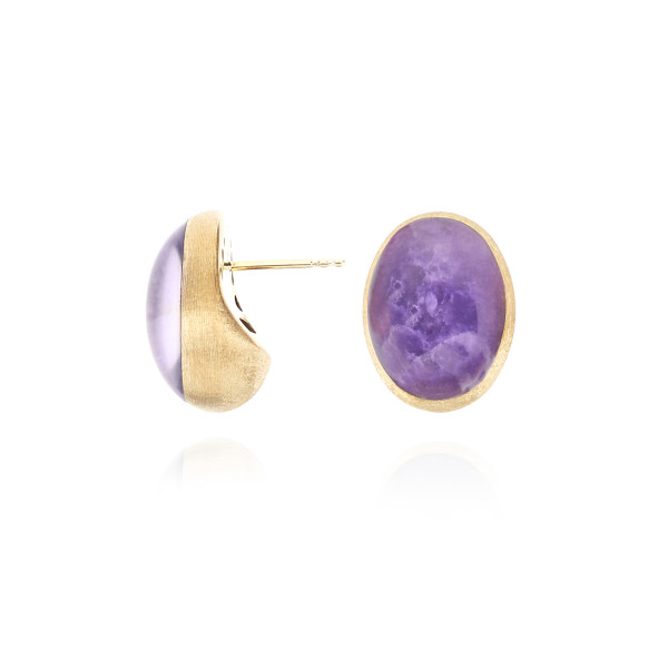 Nanis Boules Violetta Medium обеци лепифолит, седеф, планински кристал OA2-609