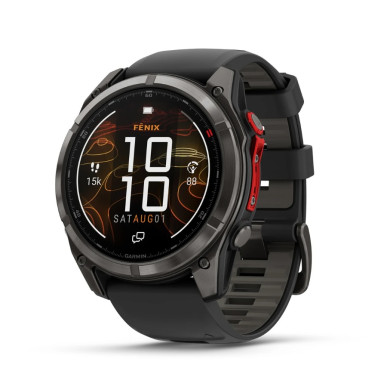 GARMIN FENIX 8 PRO 51MM MICROLED SAPPHIRE CARBON GRAY DLC TITANIUM С BLACK/PEBBLE  010-03380-01