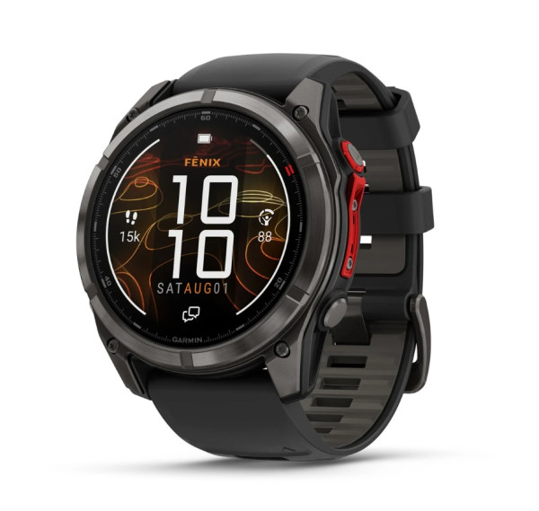 GARMIN FENIX 8 PRO 51MM MICROLED SAPPHIRE CARBON GRAY DLC TITANIUM С BLACK/PEBBLE  010-03380-01