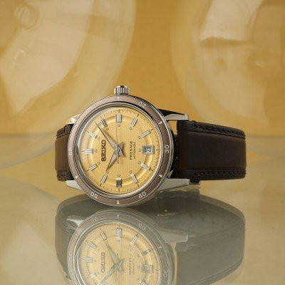 seiko srpl75j1 кожена каишка ретро дизайн
